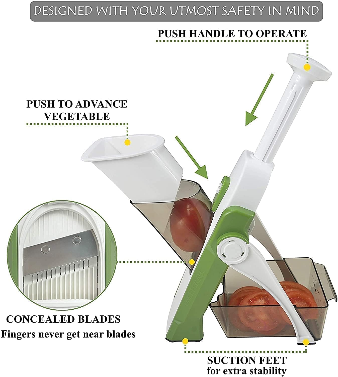 5-in-1 Multifunctional Vegetable Cutter and Slicer